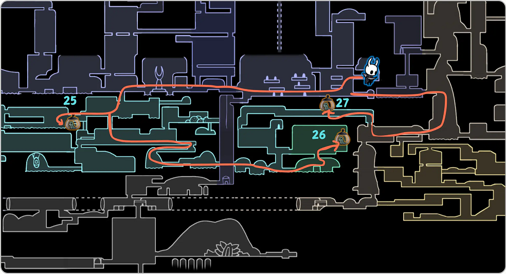 空洞骑士 丝之歌皇家水道幼虫收集