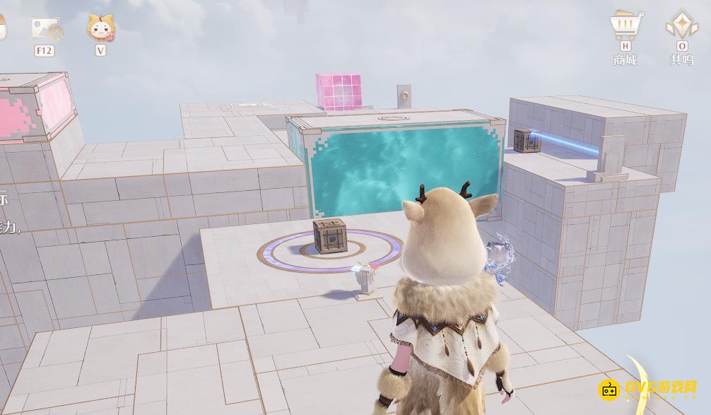 《无限暖暖》遗忘旧街右上谜题空间怎么解谜-巧用升级后的套装能力用箱子开启开关谜题空间解谜图文攻略