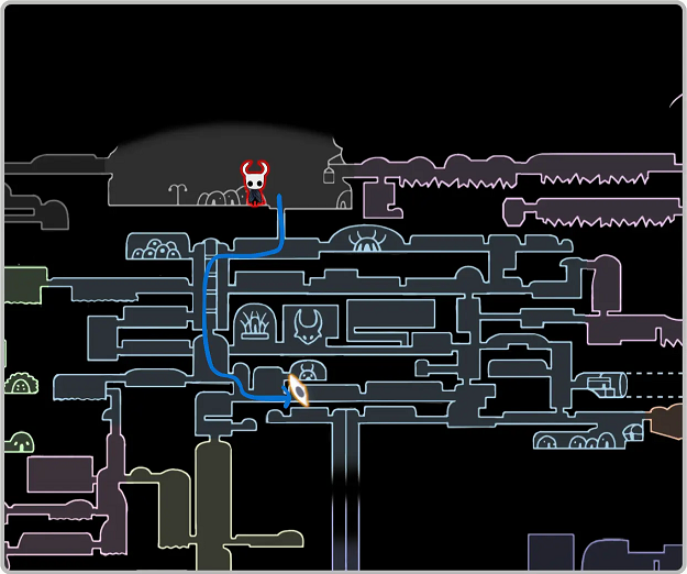 空洞骑士丝之歌遗忘十字路面具碎片收集