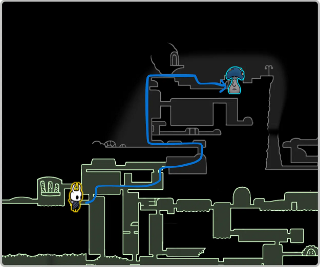 空洞骑士 丝之歌呼啸悬崖蘑菇先生位置