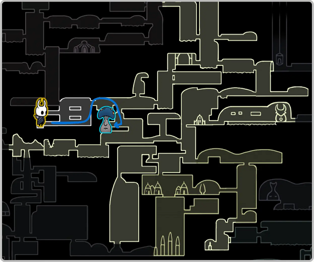 空洞骑士 丝之歌真菌荒地蘑菇先生位置