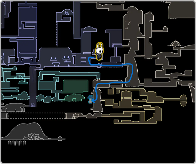空洞骑士 丝之歌王国边缘蘑菇先生位置