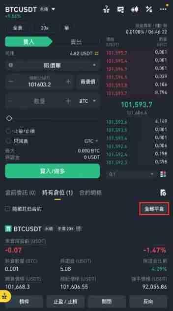 全部平仓