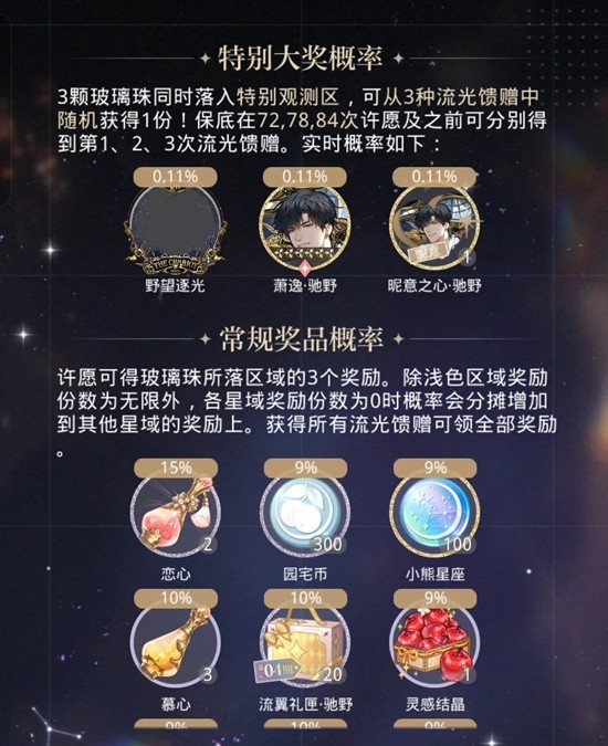 光与夜之恋萧逸驰野新卡转盘大奖 昵意之心主页设置攻略