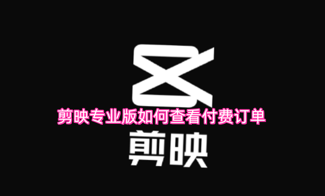 剪映专业版如何查看付费订单